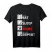 Eat Sleep Anime Repeat Manga Geschenk Japan Kanji Weeb Anime T-Shirt – Perfekt für Anime- und Manga-Fans, Cosplay & Japan Liebhaber