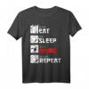 Eat Sleep Anime Repeat Manga Geschenk Japan Kanji Weeb Anime T-Shirt – Perfekt für Anime- und Manga-Fans, Cosplay & Japan Liebhaber