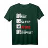 Eat Sleep Anime Repeat Manga Geschenk Japan Kanji Weeb Anime T-Shirt – Perfekt für Anime- und Manga-Fans, Cosplay & Japan Liebhaber