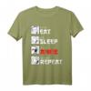 Eat Sleep Anime Repeat Manga Geschenk Japan Kanji Weeb Anime T-Shirt – Perfekt für Anime- und Manga-Fans, Cosplay & Japan Liebhaber