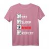 Eat Sleep Anime Repeat Manga Geschenk Japan Kanji Weeb Anime T-Shirt – Perfekt für Anime- und Manga-Fans, Cosplay & Japan Liebhaber