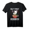 Kawaii Neko Ramen Lover Japanese Noodle Anime Halbarm T-Shirt für Katzen- und Anime-Fans – Perfekt für Männer, Frauen & Kinder