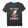 Kawaii Neko Ramen Lover Japanese Noodle Anime Halbarm T-Shirt für Katzen- und Anime-Fans – Perfekt für Männer, Frauen & Kinder