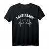 I LOVE LAUTERBACH HEARTBEAT T-Shirt – Lustiges Geschenk für Lauterbach-Fans, Freunde & Familie mit Herz- und EKG-Design für Humor & Liebe