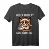 Guten Morgen ganz dünnes Eis lustiges Sprüche T-Shirt – Perfekt für Langschläfer, Morgenmuffel & humorvolle Geschenke zu Geburtstag & Weihnachten