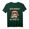Guten Morgen ganz dünnes Eis lustiges Sprüche T-Shirt – Perfekt für Langschläfer, Morgenmuffel & humorvolle Geschenke zu Geburtstag & Weihnachten