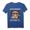 Guten Morgen ganz dünnes Eis lustiges Sprüche T-Shirt – Perfekt für Langschläfer, Morgenmuffel & humorvolle Geschenke zu Geburtstag & Weihnachten