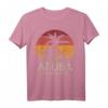 Palm Beach Aruba Frühlingsferien T-Shirt mit Palmen - Perfekt für Spring Break, Florida & Bahamas Reisen
