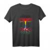 Deutschland - Aserbaidschan T-Shirt mit Fahnenbaum Grafik – Stolzes Geschenk für Doppelstaater & Menschen mit multiethnischer Herkunft