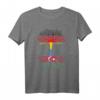 Deutschland - Aserbaidschan T-Shirt mit Fahnenbaum Grafik – Stolzes Geschenk für Doppelstaater & Menschen mit multiethnischer Herkunft