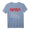 NASA Space Shuttle Schematic Layout Graphic T-Shirt - Offiziell lizenzierte NASA Bekleidung für Raumfahrtfans
