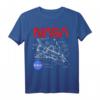 NASA Space Shuttle Schematic Layout Graphic T-Shirt - Offiziell lizenzierte NASA Bekleidung für Raumfahrtfans