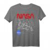 NASA Space Shuttle Schematic Layout Graphic T-Shirt - Offiziell lizenzierte NASA Bekleidung für Raumfahrtfans