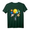 Astronaut Planet Sonnensystem Universum Weltraum T-Shirt – Lustiges Weltraum Design für Damen, Herren & Kinder, Perfekt für Space-Fans