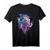 Astronaut Spaced Out – Ästhetisches Vaporwave Eclipse Space Art T-Shirt für Astronomie- und Weltraumfans
