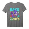 90er Jahre Outfit Damen, Kinder & Herren - Retro Vintage Party T-Shirt mit Kassette & Mixtape für 90s Mottoparty
