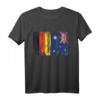 Deutschland Australien Fahne Flaggen T-Shirt - Doppelte Staatsbürgerschaft, Reiseoutfit & Backpacker Shirt für Australien-Urlaub und Städtetrips