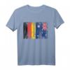 Deutschland Australien Fahne Flaggen T-Shirt - Doppelte Staatsbürgerschaft, Reiseoutfit & Backpacker Shirt für Australien-Urlaub und Städtetrips