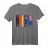 Deutschland Australien Fahne Flaggen T-Shirt - Doppelte Staatsbürgerschaft, Reiseoutfit & Backpacker Shirt für Australien-Urlaub und Städtetrips