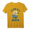 HapPanda Minions T-Shirt - I'm One In A Minion Doofy Sketch, Lustiges Geschenk für Minions Fans