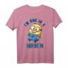 HapPanda Minions T-Shirt - I'm One In A Minion Doofy Sketch, Lustiges Geschenk für Minions Fans