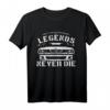E39 5er Serie - Legends Never Die! T-Shirt für BMW 5er Fans & Autoenthusiasten, ideal als Geschenk für E39-Liebhaber