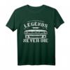 E39 5er Serie - Legends Never Die! T-Shirt für BMW 5er Fans & Autoenthusiasten, ideal als Geschenk für E39-Liebhaber