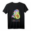 Unicado Avocado Einhorn Mädchen Frauen T-Shirt – Lustiges Tier- und Avocado-Design für Veganer, Vegetarier & Tierfreunde als Geschenk zum Geburtstag oder Weihnachten