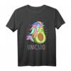 Unicado Avocado Einhorn Mädchen Frauen T-Shirt – Lustiges Tier- und Avocado-Design für Veganer, Vegetarier & Tierfreunde als Geschenk zum Geburtstag oder Weihnachten