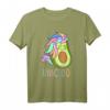 Unicado Avocado Einhorn Mädchen Frauen T-Shirt – Lustiges Tier- und Avocado-Design für Veganer, Vegetarier & Tierfreunde als Geschenk zum Geburtstag oder Weihnachten