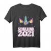Kinder Schulkind 2021 Mädchen Einhorn Einschulung T-Shirt – Perfektes Geschenk zum Schulstart, Geburtstag, Weihnachten & Ostern