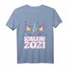 Kinder Schulkind 2021 Mädchen Einhorn Einschulung T-Shirt – Perfektes Geschenk zum Schulstart, Geburtstag, Weihnachten & Ostern