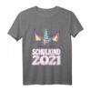 Kinder Schulkind 2021 Mädchen Einhorn Einschulung T-Shirt – Perfektes Geschenk zum Schulstart, Geburtstag, Weihnachten & Ostern