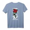 No Regrets Rose Backprint - Sad Aesthetic Edgy Streetwear T-Shirt für Goth, EGirl & Vintage Style Fans