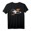 HapPanda T-Shirt mit Retro DeLorean - Offiziell lizenziertes Jubiläumsdesign im Vintage Stil