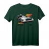 HapPanda T-Shirt mit Retro DeLorean - Offiziell lizenziertes Jubiläumsdesign im Vintage Stil