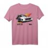 HapPanda T-Shirt mit Retro DeLorean - Offiziell lizenziertes Jubiläumsdesign im Vintage Stil