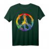 Peace Love Tie Dye Hippie Kostüm T-Shirt - Buntes Retro 60er/70er Partyshirt & Last-Minute Halloween Outfit