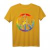 Peace Love Tie Dye Hippie Kostüm T-Shirt - Buntes Retro 60er/70er Partyshirt & Last-Minute Halloween Outfit