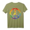 Peace Love Tie Dye Hippie Kostüm T-Shirt - Buntes Retro 60er/70er Partyshirt & Last-Minute Halloween Outfit
