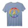 Peace Love Tie Dye Hippie Kostüm T-Shirt - Buntes Retro 60er/70er Partyshirt & Last-Minute Halloween Outfit