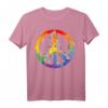 Peace Love Tie Dye Hippie Kostüm T-Shirt - Buntes Retro 60er/70er Partyshirt & Last-Minute Halloween Outfit
