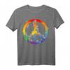 Peace Love Tie Dye Hippie Kostüm T-Shirt - Buntes Retro 60er/70er Partyshirt & Last-Minute Halloween Outfit
