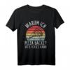 Warum Ich Pizza Backe? Weil Ich Es Kann - Lustiges Pizzabäcker Retro T-Shirt für Pizzeria & Pizza-Fans