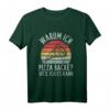 Warum Ich Pizza Backe? Weil Ich Es Kann - Lustiges Pizzabäcker Retro T-Shirt für Pizzeria & Pizza-Fans