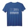 Back the Blue Thin Blue Line Amerikanische Flagge Polizei Support T-Shirt – Vintage Supporter-Shirt für Polizisten und Polizei-Familien