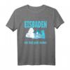 HapPanda T-Shirt - Ein Bad geht immer, lustiges Design für Eisschwimmen, Winterbaden & kalte Wasseraktivitäten