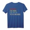 Vintage Grandpa The Man The Myth The Bad Influence T-Shirt – Lustiges Geschenk für den besten Großvater, Vater, Papa, Opa zum Geburtstag, Weihnachten & Familienfest