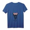 Damen Hochlandrind Kuh Bad Hair Day Frisör Friseur Blumen Stylist T-Shirt mit V-Ausschnitt – Lustiges Geschenk für Frauen, Friseure und Landwirte