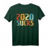 Retro 2020 Sucks Lustiges Quarantäne T-Shirt - Humorvolles Geschenk für Freunde & Partys, Perfekt für Halloween, Weihnachten & Geburtstage